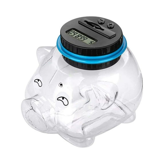 Wovilon School Supplies Digital Piggy Bank With Automatic Lcd Display,Large Capacity Digital Counting Money Jar,Coin Bank As Gifts For Him,Her,Kids Friends Adults