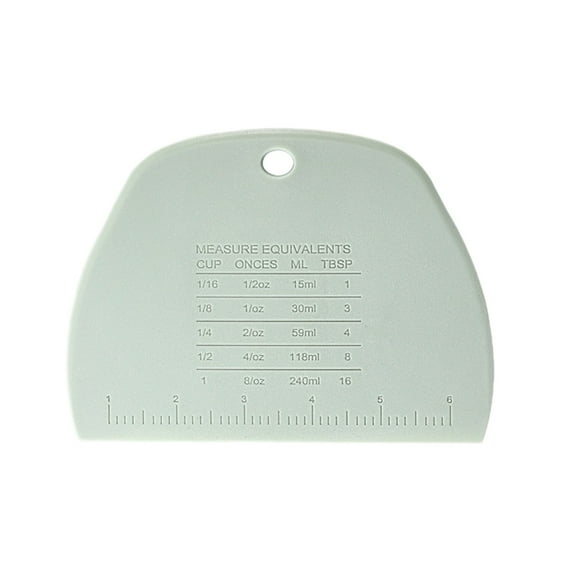 Wovilon Scraper Cutting Knife Sausage Cake Buns Pancakes Cold Cream Scraper Plastic Scraper Blade Knife Multi-purpose Baking Tool With Measuring Marks