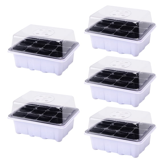 Wovilon Seedling Tray Indoor Propagation Box Greenhouse Propagation Set Tray With Lid And Ventilation