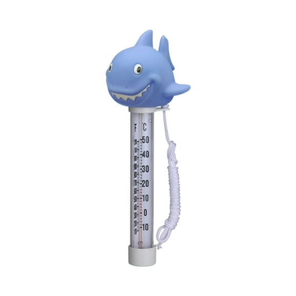 Wovilon Sharks Thermometers Large Floating Easy Read For Water Temperature Shatters Resistants With String For Outdoor And Indoor Swimming Pools Spas Pond Bathtubs