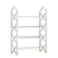 thumbnail image 1 of Wovilon Shoe Rack Shoe Rack Storage Organizer With 4 Tiers Metal Shelves For Bedroom Closet Entry Dorm Room, 1 of 6