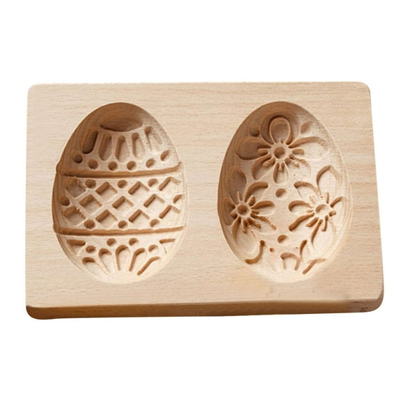Wovilon Silicone Baking Mold Easter Cookie Grinder,Easter Cookie Sharpener Cookie Wood Molds