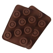Wovilon Silicone Cake Molds For Baking Flower 9 Holes Silicone For Chocolate Cake Jelly Pudding Soap Round Shape