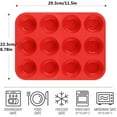 thumbnail image 1 of Wovilon Silicone Cake Molds For Baking Half Ball Sphere Silicone Cake Mold Muffin Chocolate Cookie Baking Mould Decor, 1 of 8