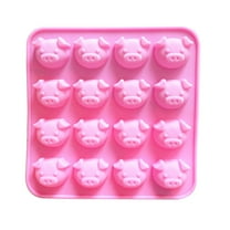 Wovilon Silicone Cake Molds For Baking Pig Shape Embellisment Silicone Fondant Mould Cake Decor Sugar Chocolate