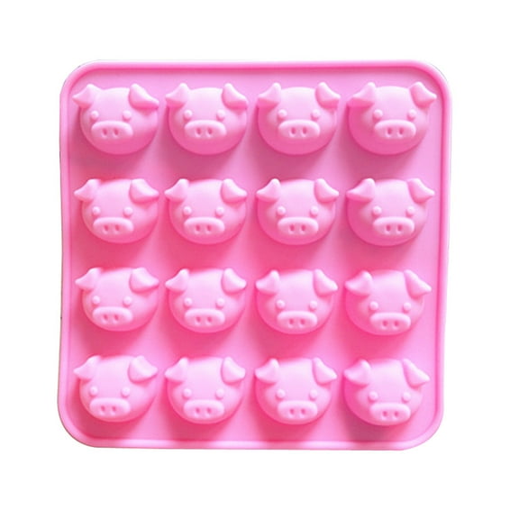 Wovilon Silicone Cake Molds For Baking Pig Shape Embellisment Silicone Fondant Mould Cake Decor Sugar Chocolate