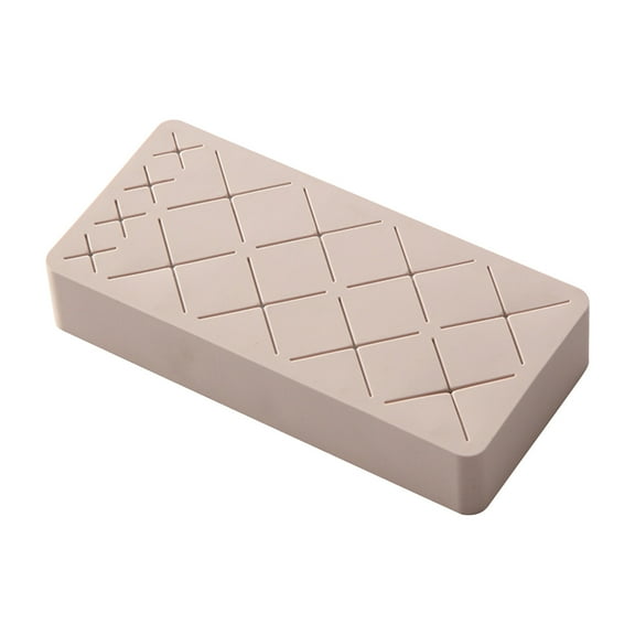 Wovilon Silicone Lipstick Holder Cosmetic Organizer For Brush Lip Eye Makeup Pencil Bottles Square Makeup Display Case Small