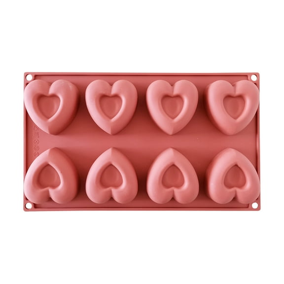 Wovilon Silicone Molds Cake Mold 8 Even Hearts Silicone Cake Mold Baking Mold Diy Fondant Chocolate Silicone Mold Cake Decoration Tools Kitchen Baking Tools Silicone Molds For Baking