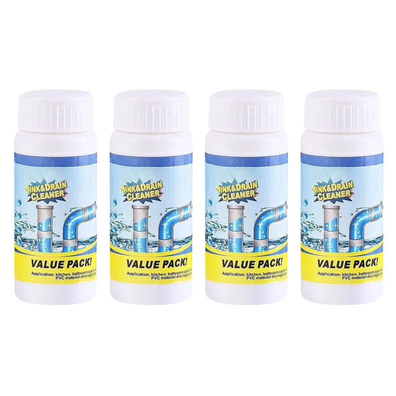 Wovilon Sink & Drain Cleaner Powder, Fast-Acting Pipe Clearing Agent, Drain Deodorizer Cleaner for Kitchen, Bathroom, Toilet & Household Drain Maintenance