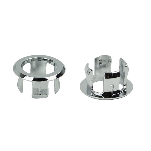 Wovilon Sink Overflow Ring, Kitchen Bathroom Basin Trim Bath Sink Hole Round Overflow Drain Cap Cover Insert In Hole Spares