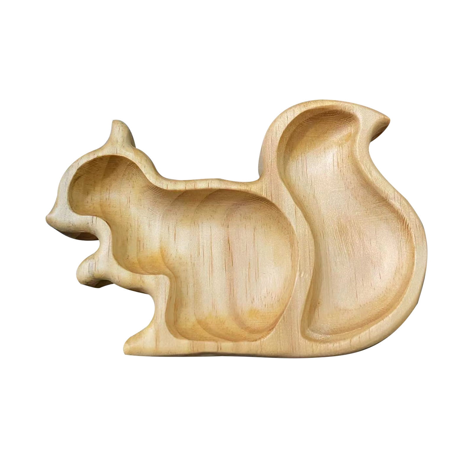 Wovilon Snack Tray Aperitif Board Wooden Plate Squirrel Unique Solid Wood Cheese Board And 6720