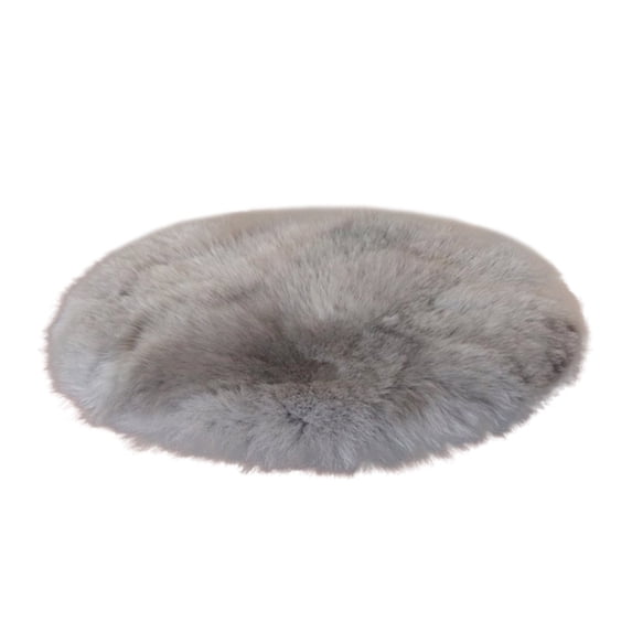 Wovilon Soft Artificial Sheepskin Rug Chair Cover Artificial Wool Warm Hairy Carpet Seat Fluffy Faux Area Rug Round Shaped Rug Fluffy Room Carpet For Home Living Room Sofa Floor Bedroom