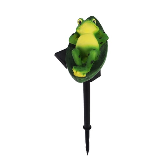 Wovilon Solar Frogs Garden Decor Light Outdoor Statue Solar Light Sculpture Lights Solar Frogs Pond Statues Cute Frogs Lights Funny Creatives Frogs For Yard Lawns Patio