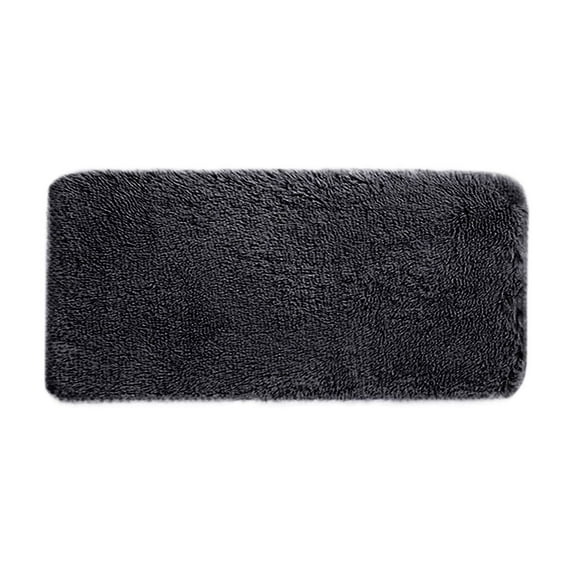 Wovilon Solid Color Bath Mats Bathroom Rugs Universal Soft Comfortable Water Absorption Non Slip Thick Machine Washable Easier To Dry Dark For Toilet Tub Shower Floor