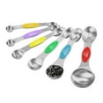 thumbnail image 1 of Wovilon Soup Spoons Rice Spoons Stainless Steel Double-Headed Measuring Spoon 6-Piece Set Seasoning Spoon, 1 of 9