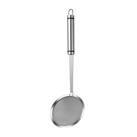 Wovilon Spoons Stainless Steel Oil Scoop Oil Separator Filter Scoop Oil Residue Oil Fine Mesh Screen