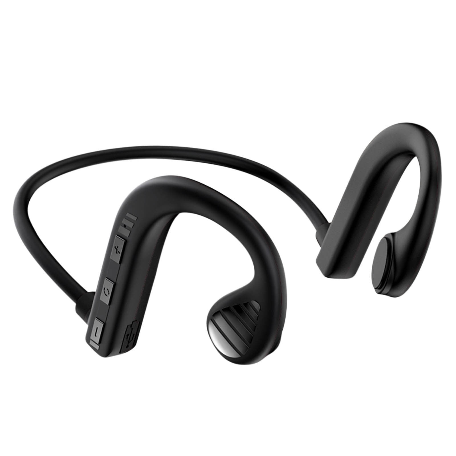 Wovilon Sport Bone Conduction Headphones (Black), Neckband Bluetooth ...