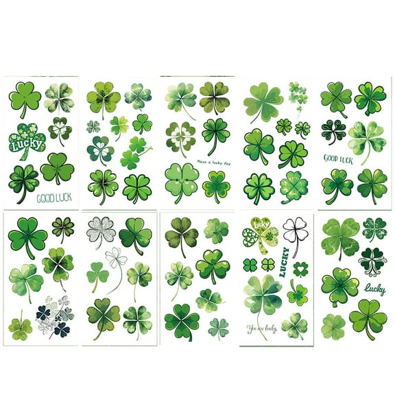 Wovilon St. Patrick's Day Sticker Party Party Decorations