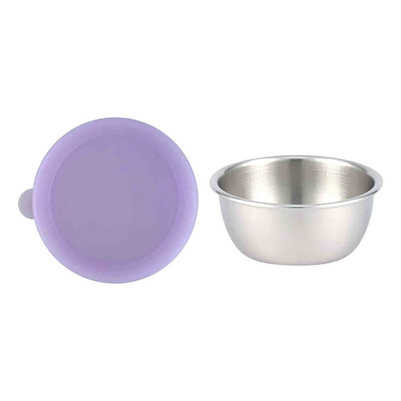 Wovilon Stainless Steel Silicone Cover Dressing Cup Tomato Dressing Seasoning Container Silicone Cover
