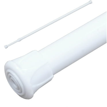 Wovilon Steel Adjustable Tension Curtain Rod, 16.5 15.8"-27.6"