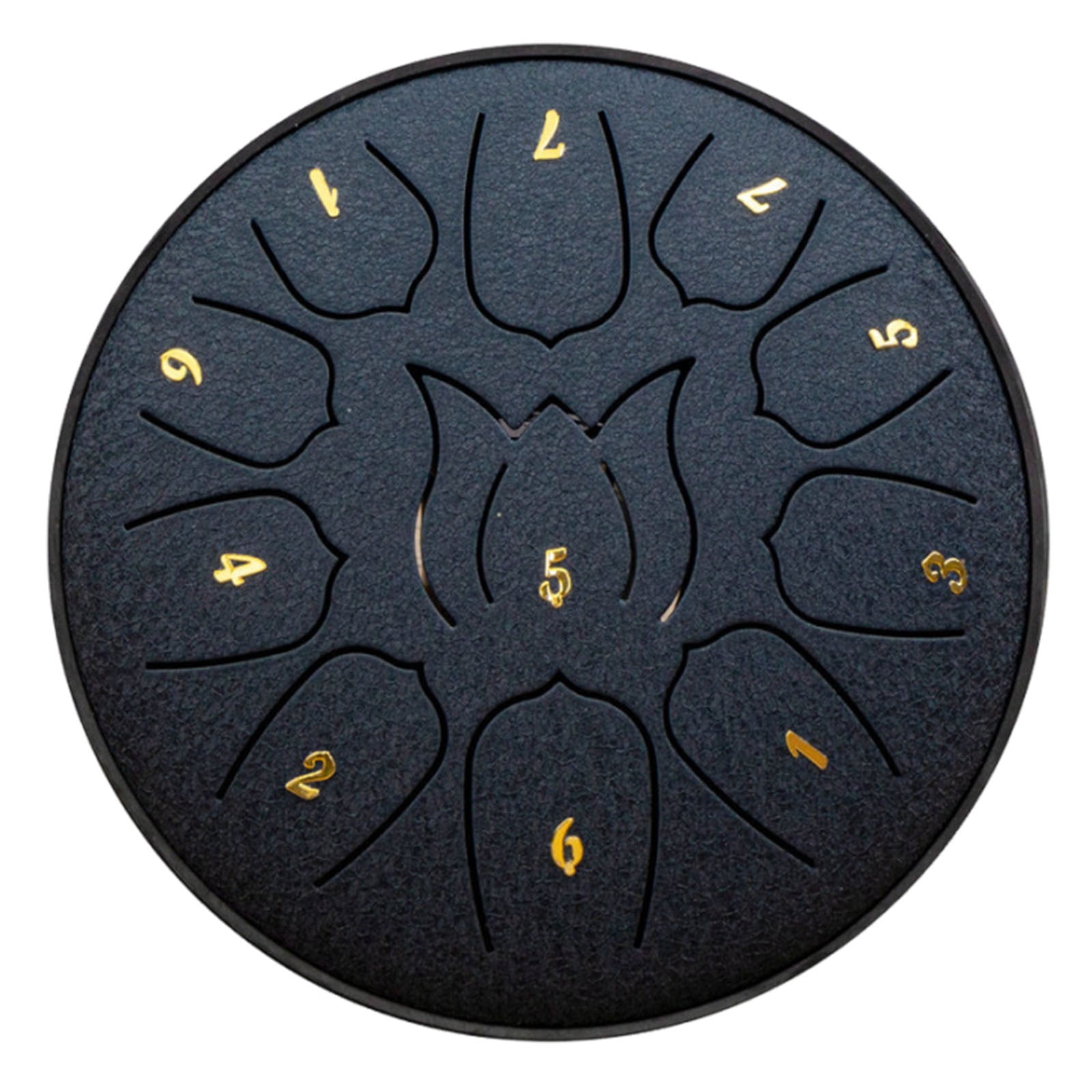 Wovilon Steel Tongue Drum (navy blue) - 11 Notes 6 inches - Percussion Instrument -Handpan Drum with Bag, Music Book, Mallets, Finger Picks