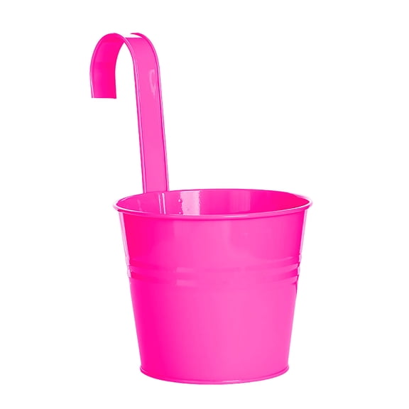 Wovilon Storage Bags Color Flower Bucket Tin Hanging Bucket Green Plant Flower Container Home Balcony Hanging Bucket