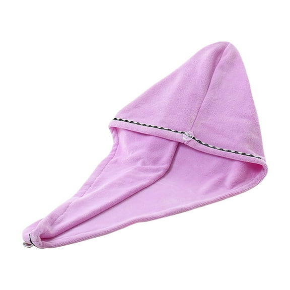 Wovilon Storage Bags Coral Velvet Thickening To Increase Soft Absorbent Shower Cap Dry Hair Towel