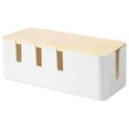 thumbnail image 1 of Wovilon Storage Bags Large White Cable Organizer Box Cable Box Cable Organizer Cable Box Durability, 1 of 9
