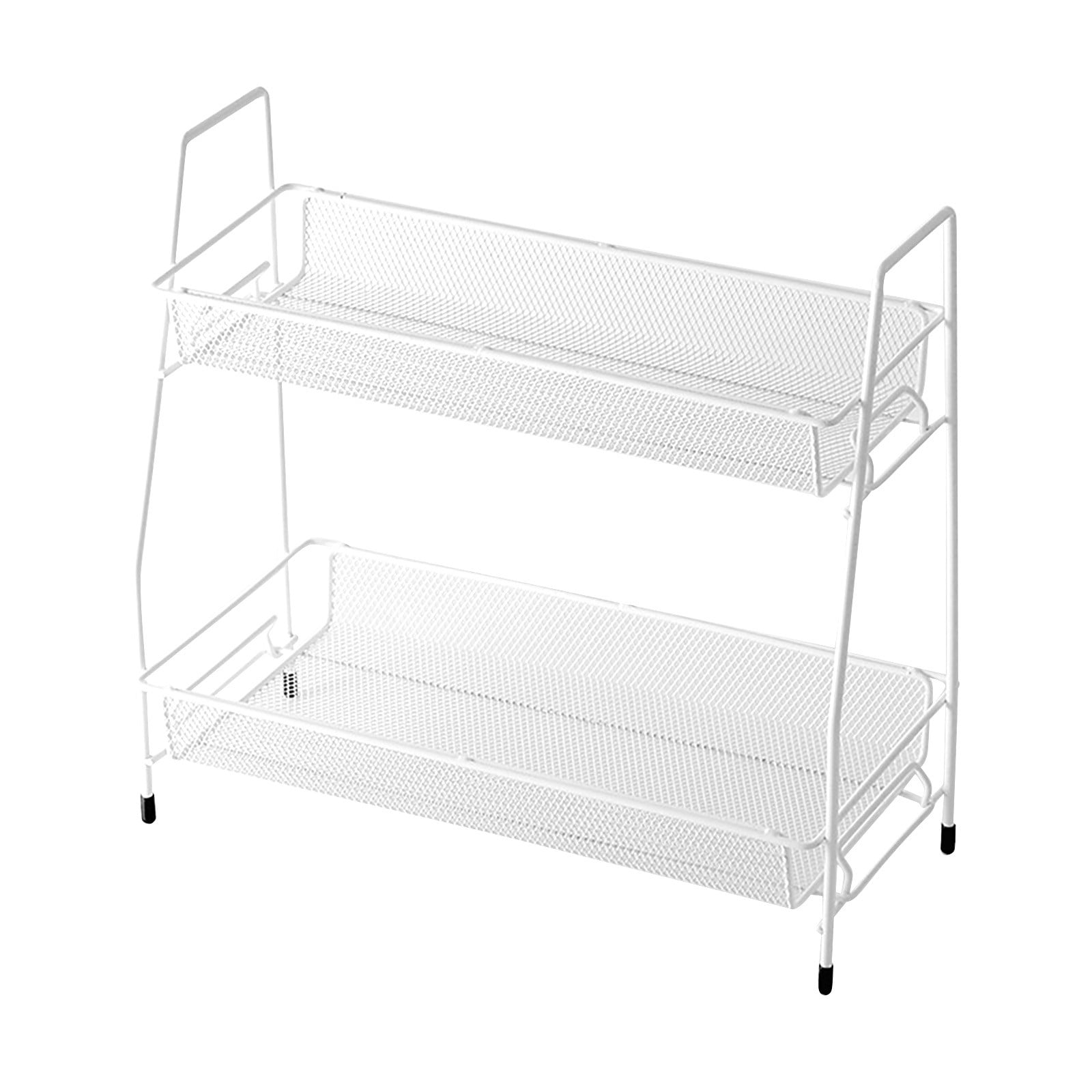 Wovilon Storage Bags Spice Rack Organizer For Countertop 2 Tier ...