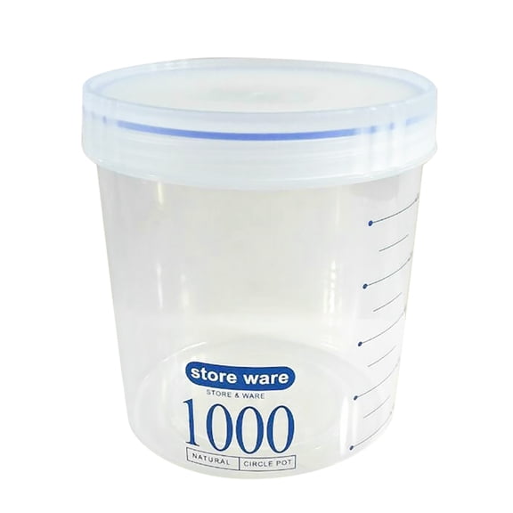 Wovilon Storage Bags Transparent Food Storage Snack Cans Plastic Grain Storage Sealed Cans