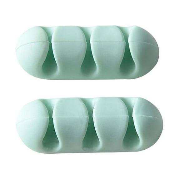 Wovilon Storage Trunk Storage Bags 2 Pcs Headphone Headset Wire Wrap Cord Organizer Cable Collector Silica