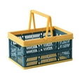 thumbnail image 1 of Wovilon Storage Trunk Storage Bags Foldable Storage Basket Shopping Basket Fruit And Vegetable Storage Box Outdoor Picnic Basket Plastic Vegetable Basket, 1 of 5