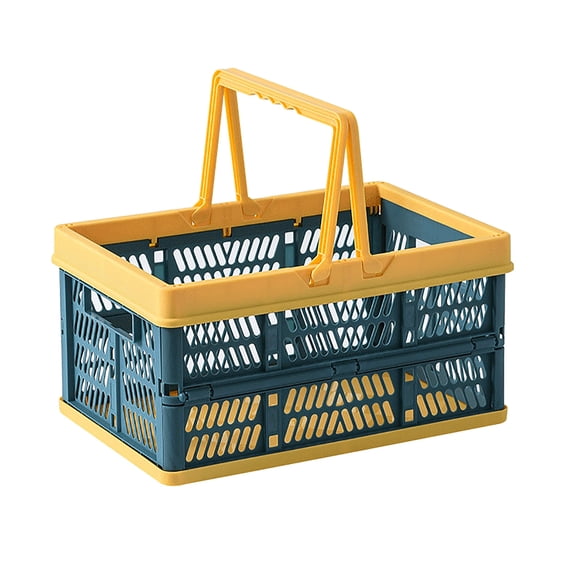 Wovilon Storage Trunk Storage Bags Foldable Storage Basket Shopping Basket Fruit And Vegetable Storage Box Outdoor Picnic Basket Plastic Vegetable Basket