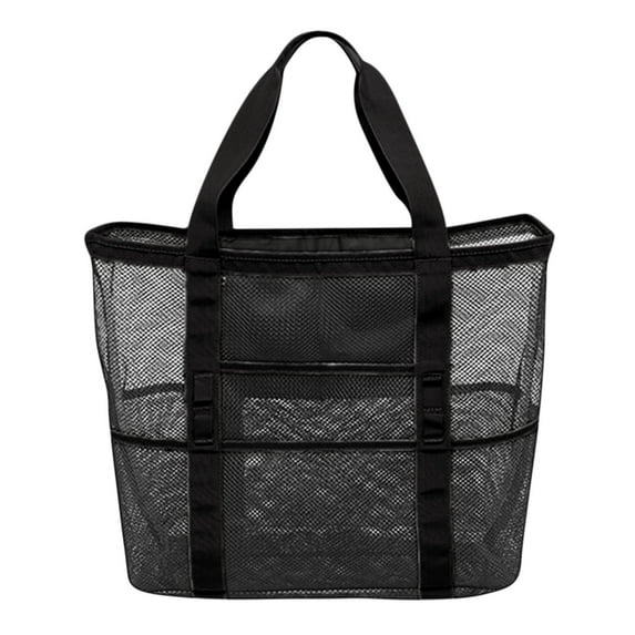 Wovilon Storage Trunk Storage Bags Swimming Beach Bag Swimsuit Mesh Storage Bag Large Mesh Travel Sports Handbag 9 Pockets