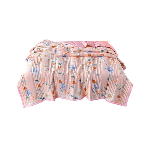 Wovilon Summer Washed Conditioned Quilt Summer Cool Quilt Washable Thin Quilt Quilt Core Student Bedroom Dormitory Summer Quilt