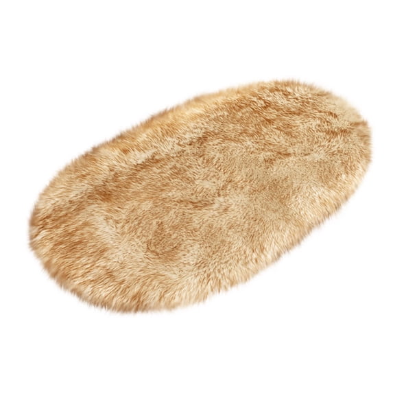 Wovilon Super Soft Faux Sheepskin Area Rugs For Bedroom Floor Shaggy Plush Carpet Faux Rug Bedside Rugs Home Imitation Wool Carpet 40*60Cm (Individually Packed)