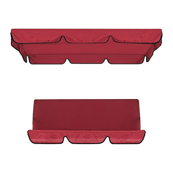 Wovilon Swing Canopy Replacement, 2 Seat Swing Replacement Cushions Patio Swing Canopy Replacement Patio Seat Covers Swing Waterproof Cover Swing Canopy Cover And Garden Chair Outdoor Sunscreen