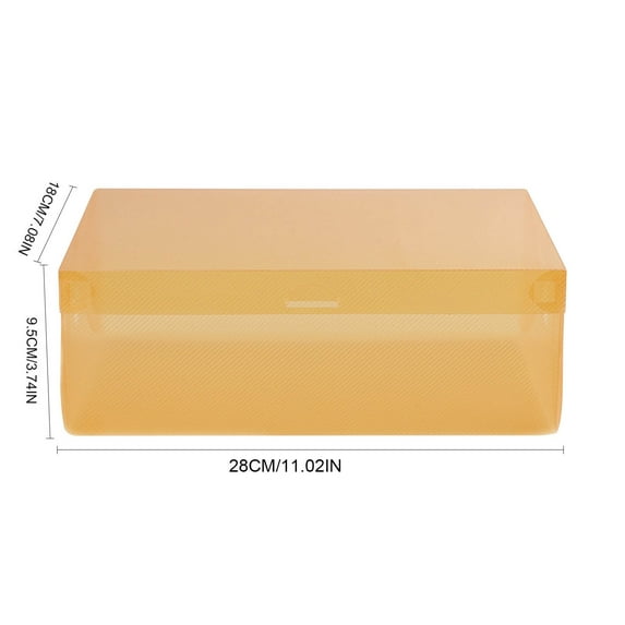Wovilon Thickened Flip Style Transparent Men's And Women's Storage Shoe Box P Plastic Foldable Shoe Box Children's Storage Storage Box