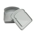 thumbnail image 1 of Wovilon Toast Shape Plastic Reusable Lunch Box, 1 of 4
