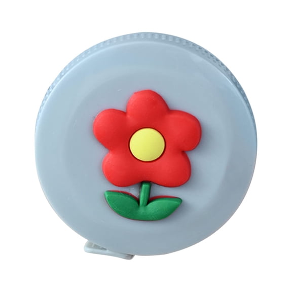 Wovilon Tools Home Improvement 1.5M Tape Measure Inch Cm Round Tape Automatic Retractable Soft Colorful Ruler Cartoon Plant Automatic Telescopic Measuring Tape Measuring Body Circumference