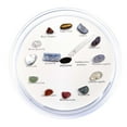 thumbnail image 1 of Wovilon Tools Home Improvement Natural Crystal Agate Stone Gemstone 15 Kinds Of Specimens Alarm Clock Table Shape Geology Teaching Materials, 1 of 6