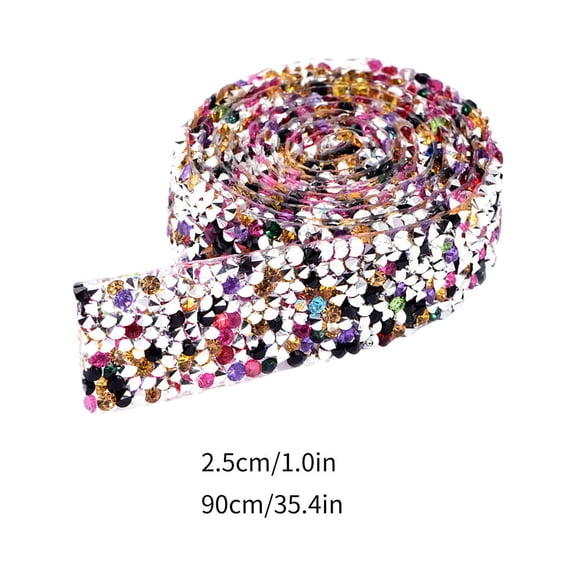 Wovilon Tools Home Improvement Rhinestone Ribbon Self-Adhesive Rhinestone Ribbon Drill Diy Paste Drill Cake Decoration Crafts Clothing Birthday Ornaments