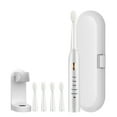 thumbnail image 1 of Wovilon Toothbrush, 4 Brush Heads Toothbrush, 5 Cleaning Modes, IPX7-newly Upgraded Toothbrush, Longer Life, Faster Charging, 1 of 8