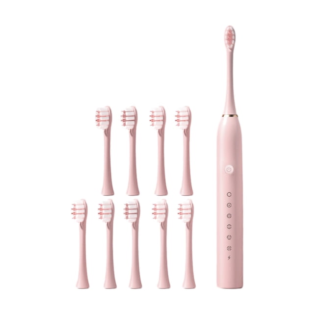 Wovilon Toothbrush Toothbrush With 10 Brush Heads 6 Cleaning Modes Upgraded Toothbrush Longer Life Faster Chargin