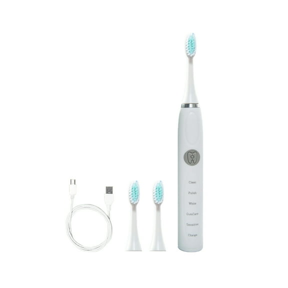 Wovilon Toothbrush Toothbrush With 3 Brush Heads With Toothbrush Box 5 Cleaning Modes Smart 20-speed Timer Toothbrush IPX7 -New