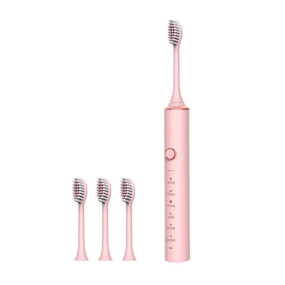 Wovilon Toothbrush, Toothbrush With 4 Brush Heads, Smart 6-speed Timer Toothbrush IPX7