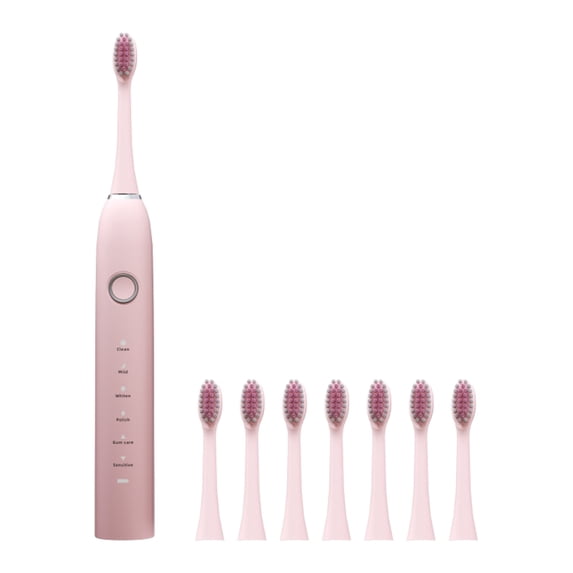 Wovilon Toothbrush- Toothbrush With 8 Brush Heads- 6 Cleaning Modes- IPX7 Water Proofing-Newly Upgraded Toothbrush- Longer Life- Faster Char