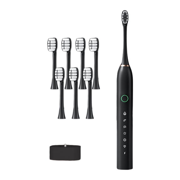 Wovilon Toothbrush Toothbrush With 8 Brush Heads Smart 6-speed Timer Toothbrush IPX7 With Charging Base