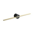 thumbnail image 1 of Wovilon Towel Rack Brushed Gold Bathroom Towel Bar 3 Towel Bar Wall-Mounted (Color : Black Seat Gold Pole, Siz, 1 of 6