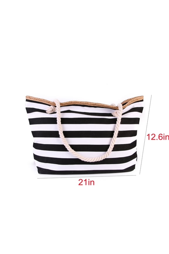 Tropical Summer Palm Tree Leaf Large Beach Bag For Women Tote Bags Reusable Grocery Shoulder Bag With Zipper Pocket